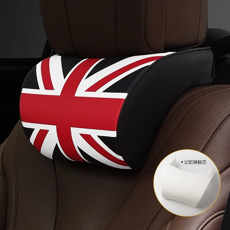 

UK Flag Automobile Headrest Space Memory Cotton Neck Pillow General Support Customized Automotive