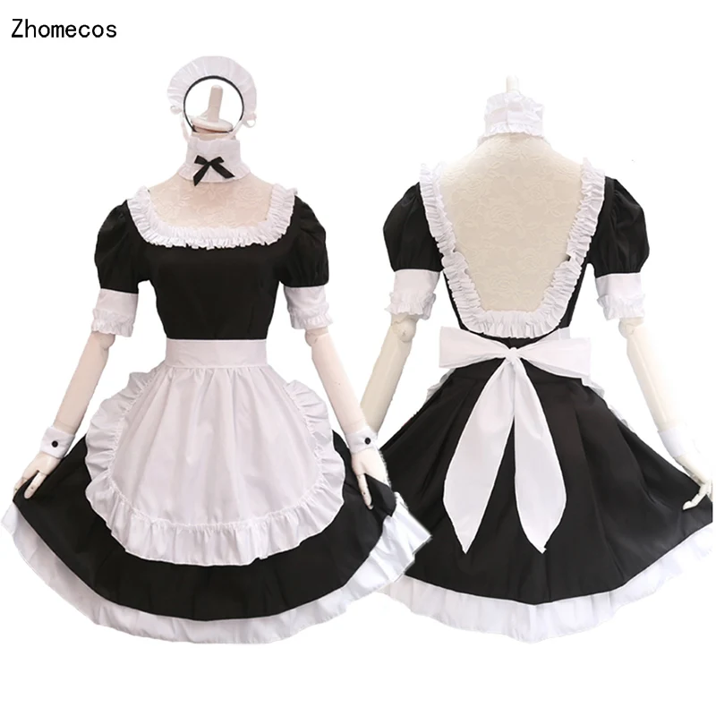 FGO Fate Grand Order Saber Lily Maid cosplay черно-белое платье горничной в стиле Лолиты для девочек, Женская официантка; горничная вечерние костюмы