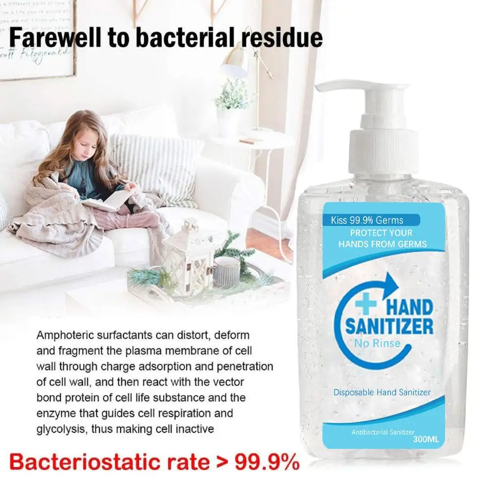 300 мл одноразовый Быстросохнущий Антибактериальный дезинфекционный гель