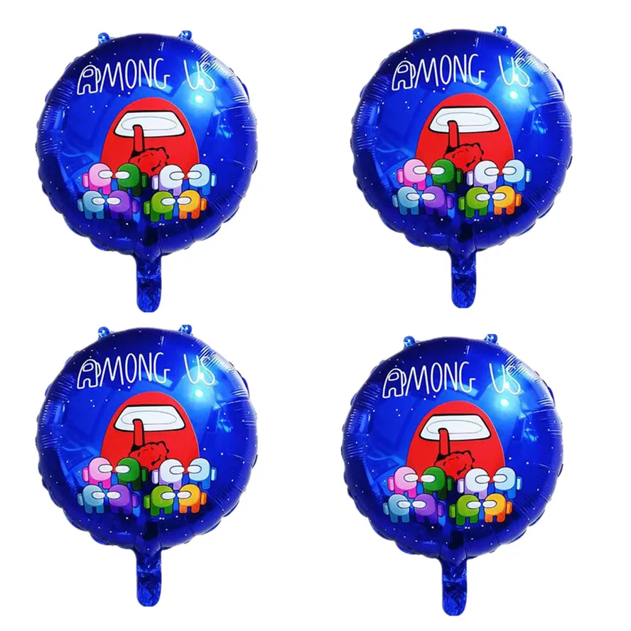 

50pcs Cartoon Game Among Us Foil Balloons Baby Shower Boys Inflatable Helium Globos Kids Happy Birthday Party Decorations Balls