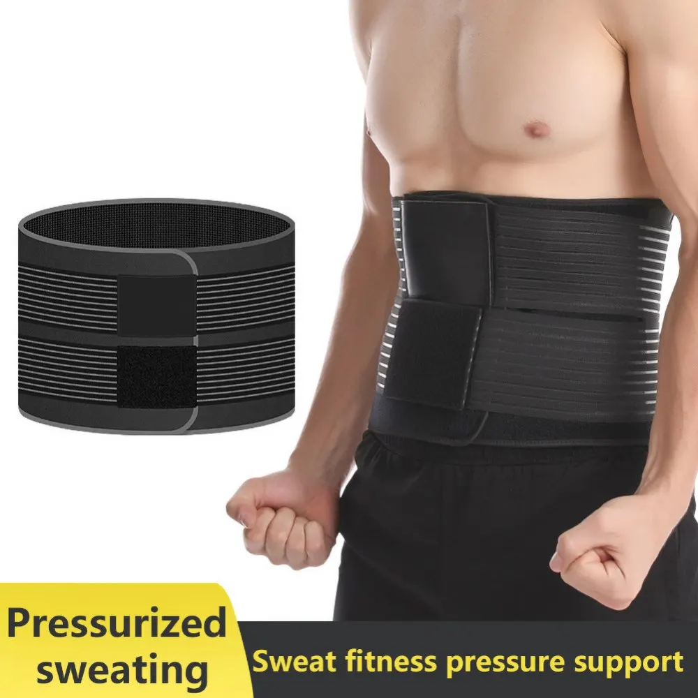 

Adjustable Men Women Back Brace Support Pressure Support Fat Burning Sweating Waist Support Unisex Sedentary Lumbar Support