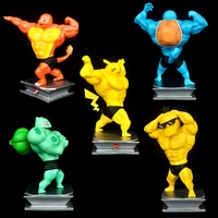 new japanese anime figure pokemon gk spoof pet muscular man model child hot toys car ornaments collectibles gift for friends