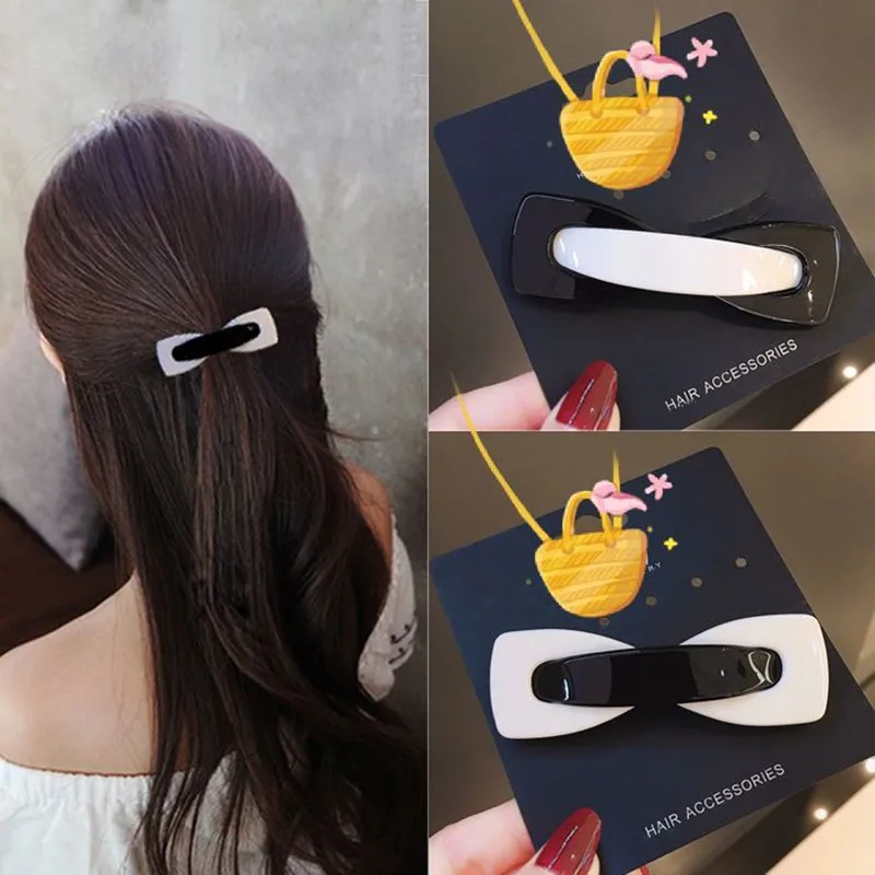 

Заколка для волос с бабочкой для женщин, Шпилька для волос с красными надписями «конский хвост», аксессуар на голову