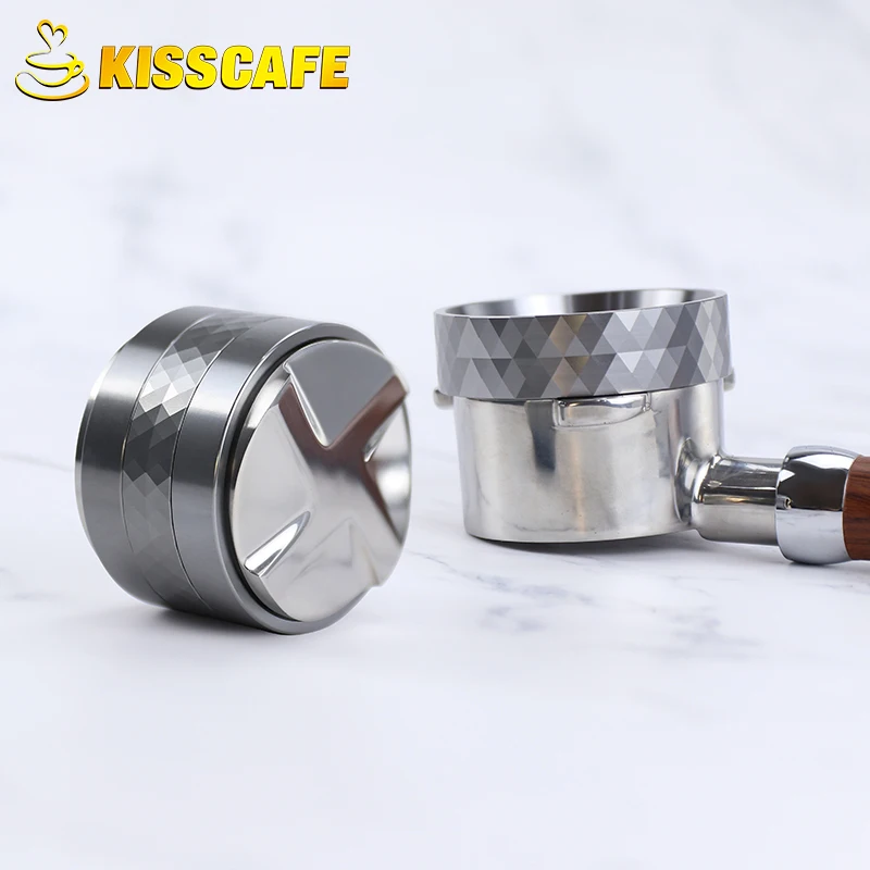 

53mm Adjustable Stainless Steel Double-Head Coffee Tamper Espresso Coffee Distributor Tool For Breville-Portafilter Barista