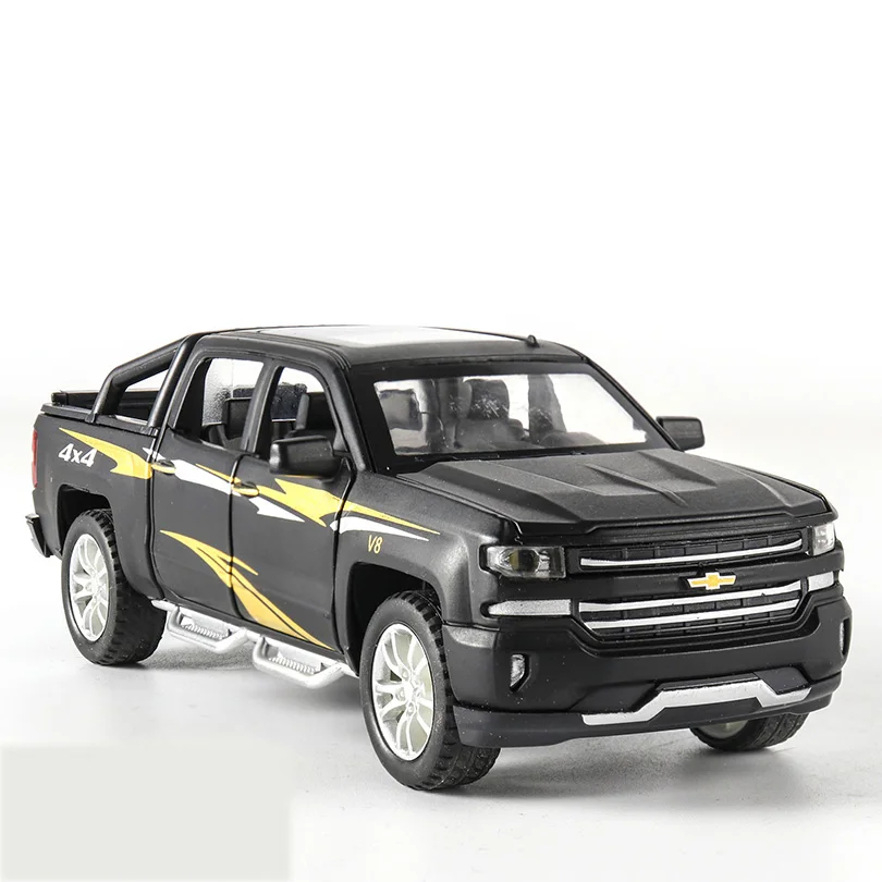 Модель автомобиля Silverado из сплава 1/32 детские игрушки Подлинная лицензия