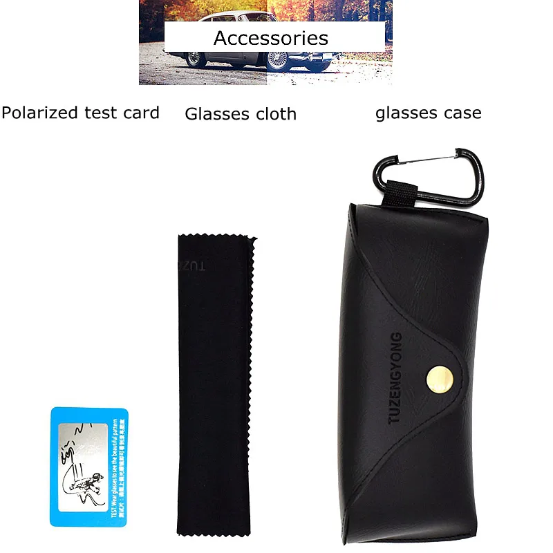 Женские и мужские квадратные очки TUZENGYONG поляризационные солнцезащитные с