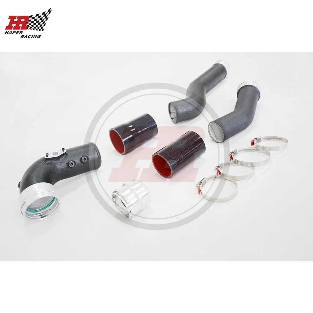 Алюминиевая впускная турбозарядная труба HP RACING 2 75 дюйма + усилительная для