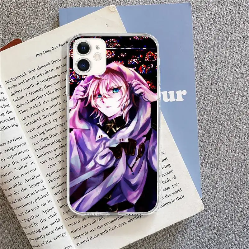 

Anime Seraph Of The End Phone Case for iPhone 8 7 6 6S Plus X 5S SE 2020 XR 11 pro XS MAX 12 12Mini
