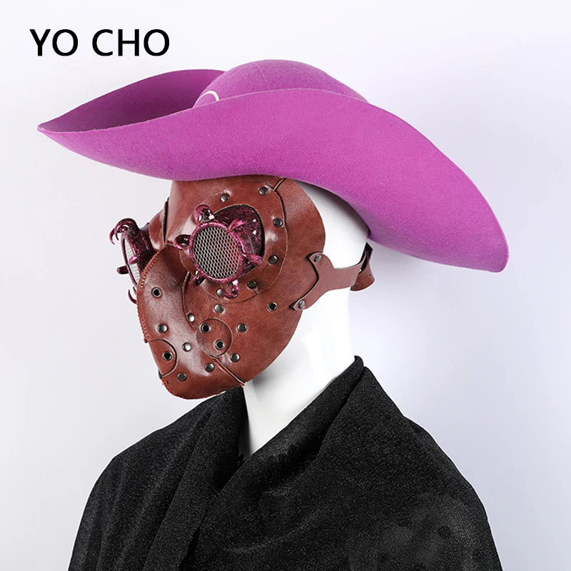 

YO CHO Brand New Halloween funny mask half face mask party mask cosplay adult mask masked masquerade carnival mask