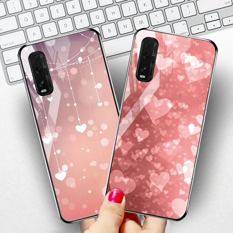 Чехол для телефона OPPO Find X2 чехол из закаленного стекла Oppo R17 F11 Pro R11S R11 Plus R15 Mirror K1 F9