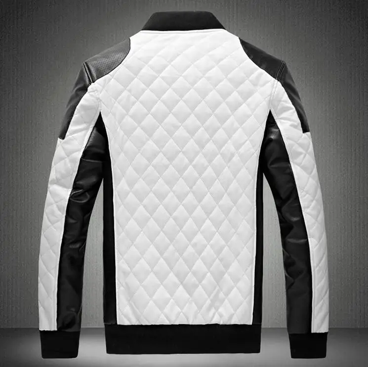 Мужские кожаные куртки повседневная Высококачественная классическая кожаная