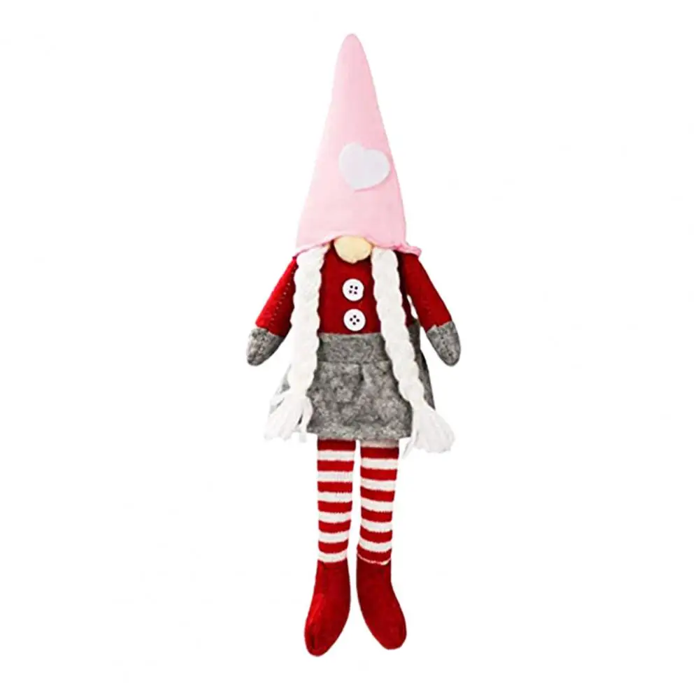 

Gnome Doll Cartoon Long-legged Faceless Stuffed Toy for Valentine Day
