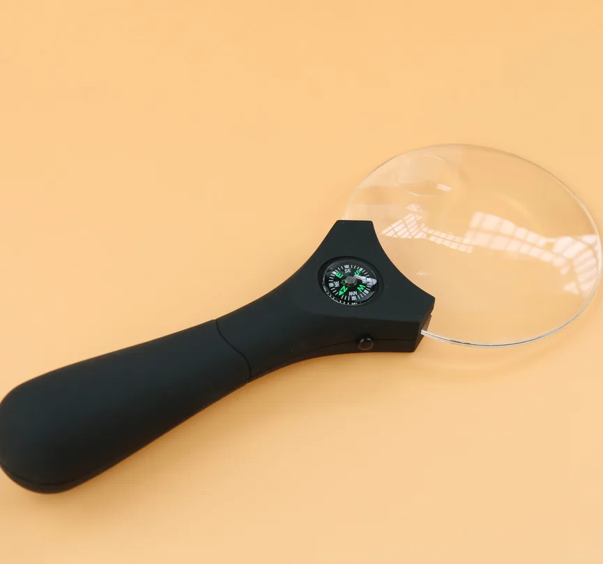 90 мм 110 Большие оптические акриловые линзы ручная для чтения световая Лупа Газета