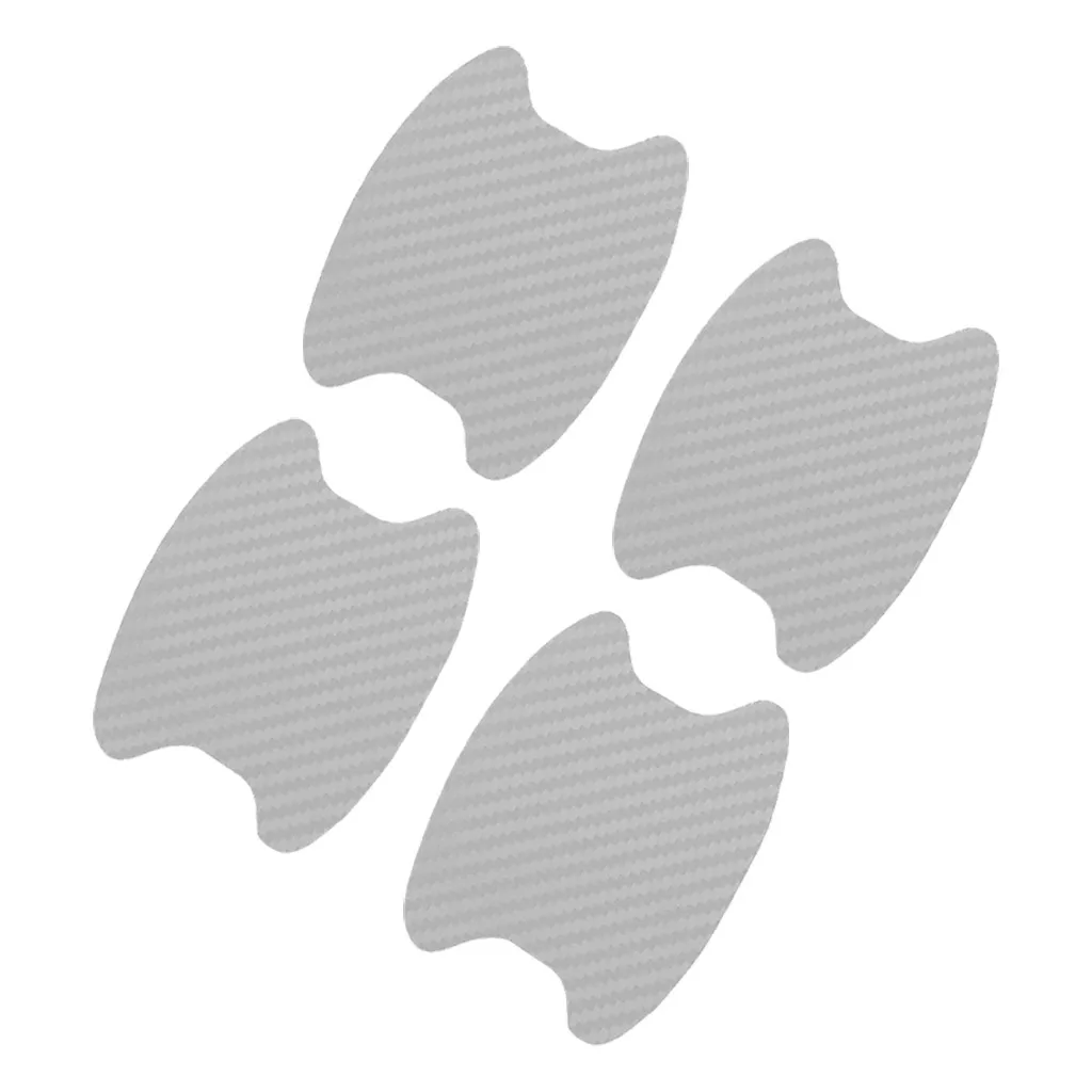 4 шт. Новая защитная пленка для дверных ручек из углеродного волокна наклейка на