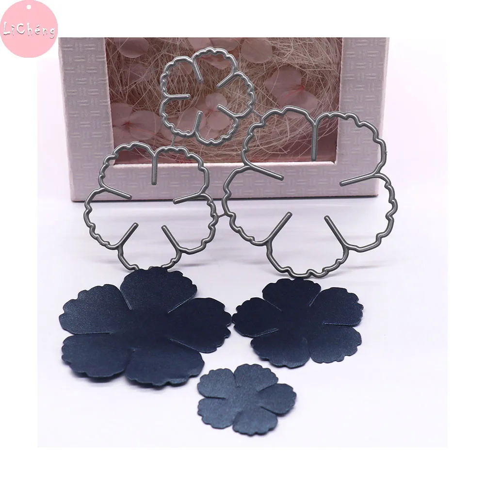 Цветок Металлический Трафаретный вырубной штамп Скрапбукинг альбом