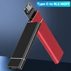 M2 NGFF твердотельный накопитель на основе SATA B-Key M.2 для Type C USB 3,1 SSD Внешний корпус Чехол Поддержка 2230 2242 2260 2280