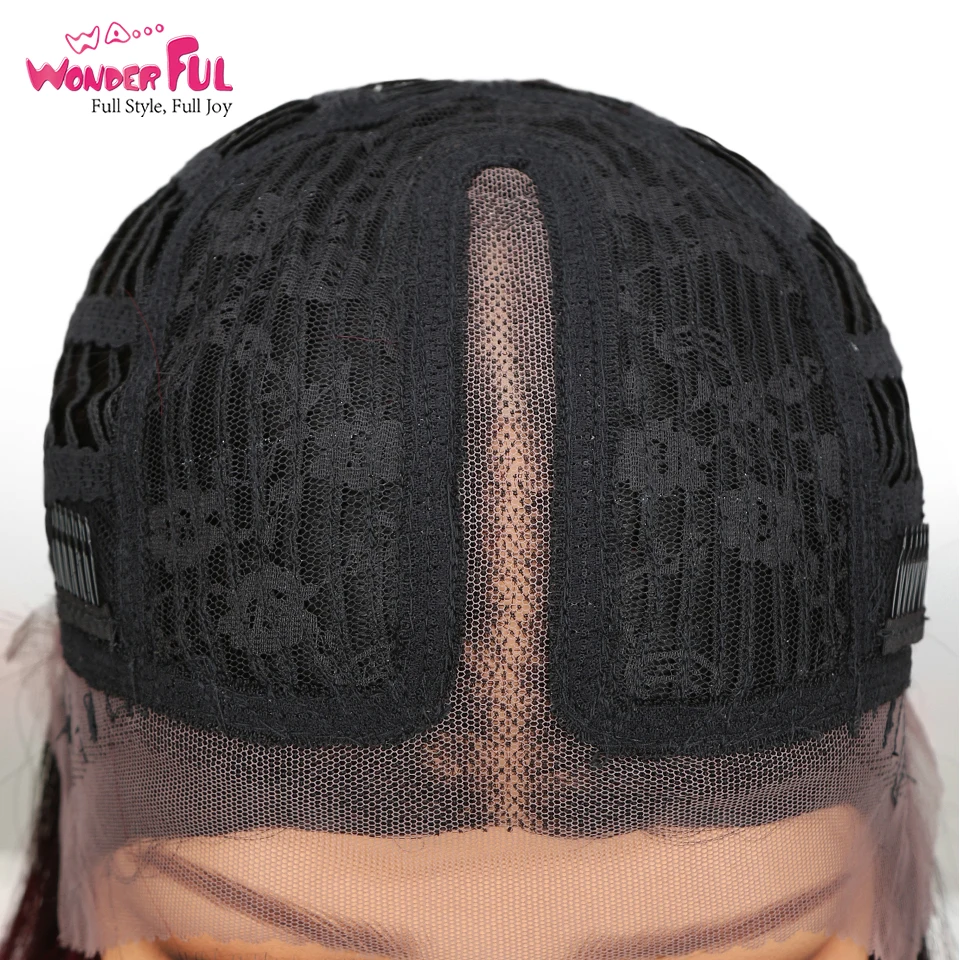 Чудесные короткие Боб часть кружево парики для чернокожих Для женщин перуанские