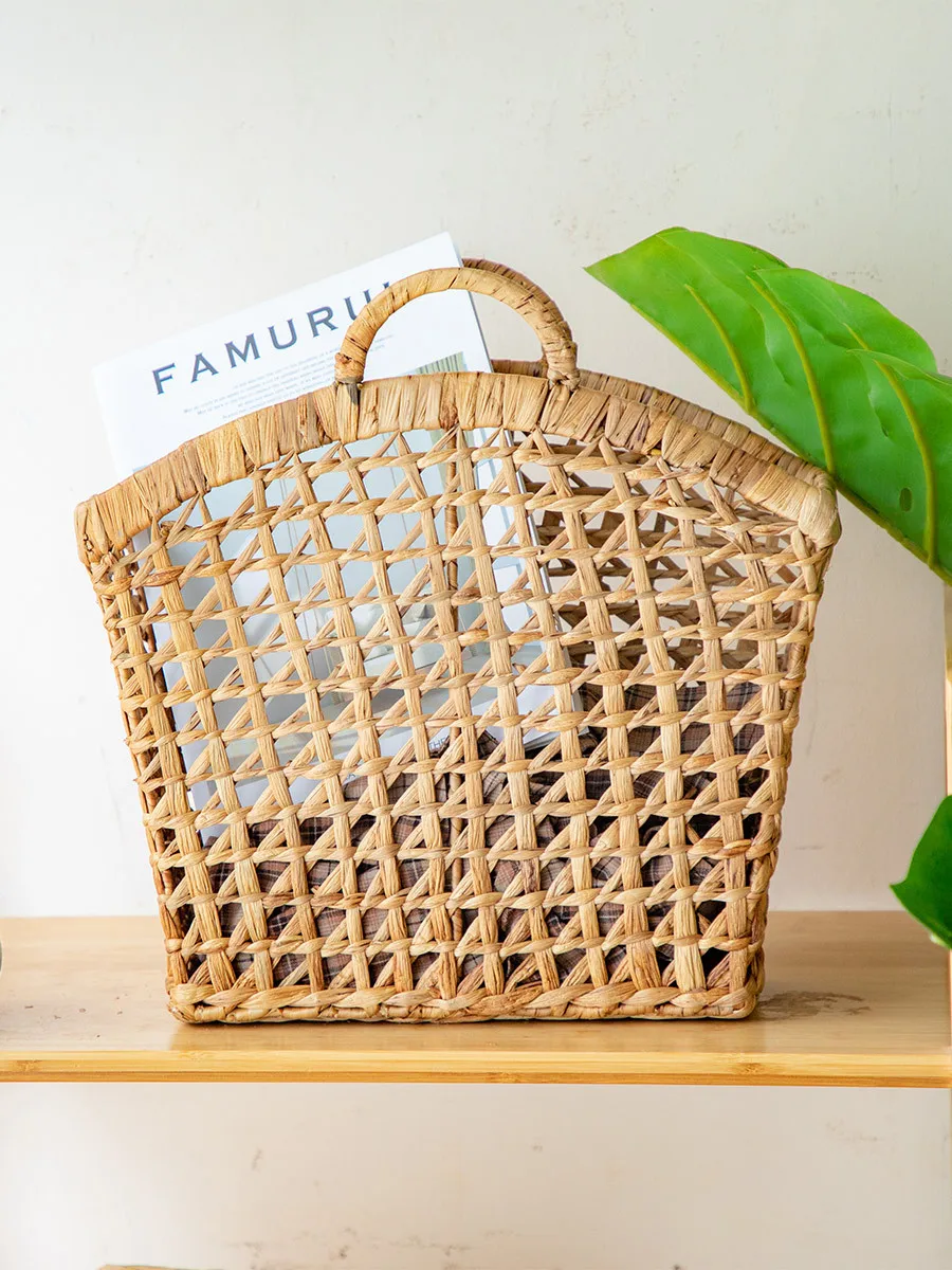 Плетеные товары из ротанга корзина для журнал аксессуары газет мелочи корзины