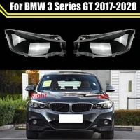 car front headlight glass headlamp transparent lampshade lamp case shell auto lens cover for bmw 3 series gt 2017 2018 2019 2020