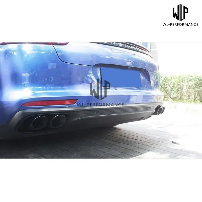 971 Stainless Steel Muffler Exhaust Pipes End Tips Exhaust tail throat For Porsche Panamera 970 4S Turbo GTS 17-18