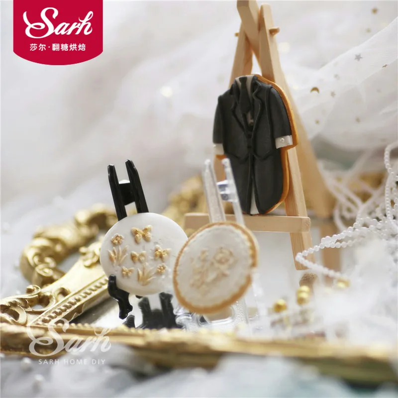 T0037 5 шт./лот деревянные полки для печенья складной дисплей мебель формы украшения