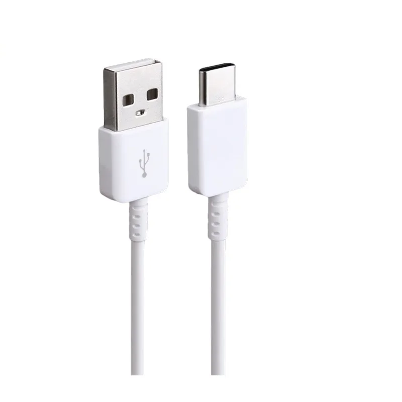 samsung usb зарядное устройство USB быстрый адаптер быстрое зарядное устройство 1,2 TYPE C кабель для Galaxy S8 S9 Plus Note 8 9 A3 A5 A7 - Тип штекера: typc-c cable White