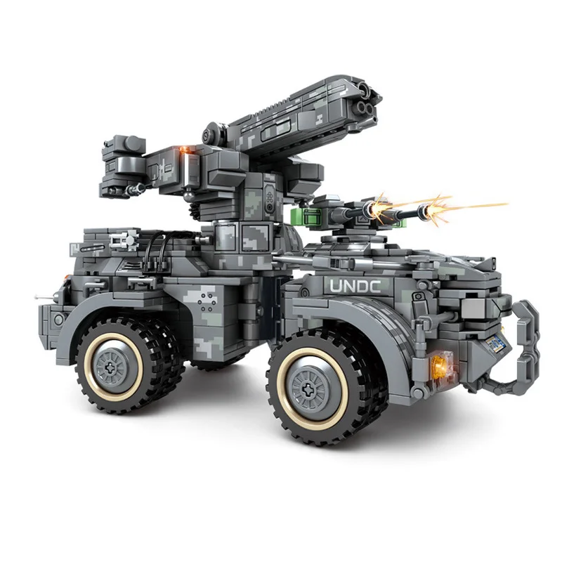Sembo Шанхайская крепость военные командные автомобили swat модель самолета набор