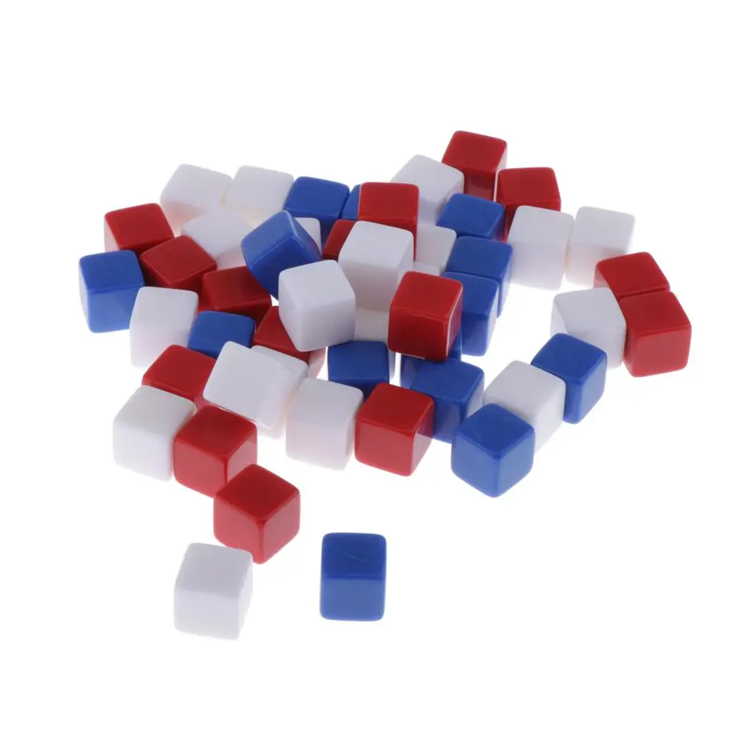 16 мм 50 шт Пустой 6 кубика для Таблица настольные игры Подземелья и Драконы MTG