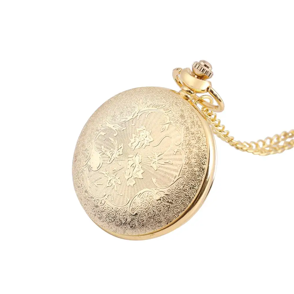 Роскошный золотистый чехол в стиле ретро 8849 с белой поверхностью и открытым