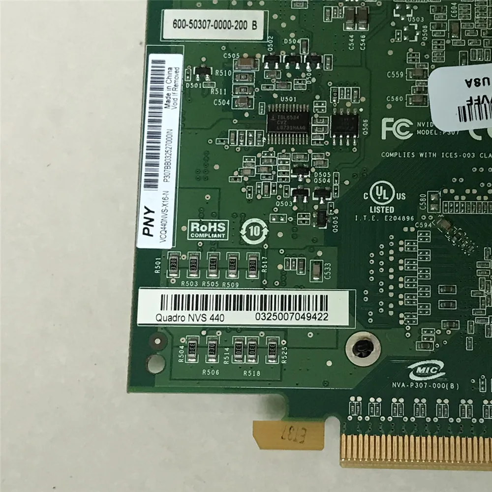 Графическая карта для NVIDIA Quadro NVS 440 256 Мб двойной фотовыход графическая