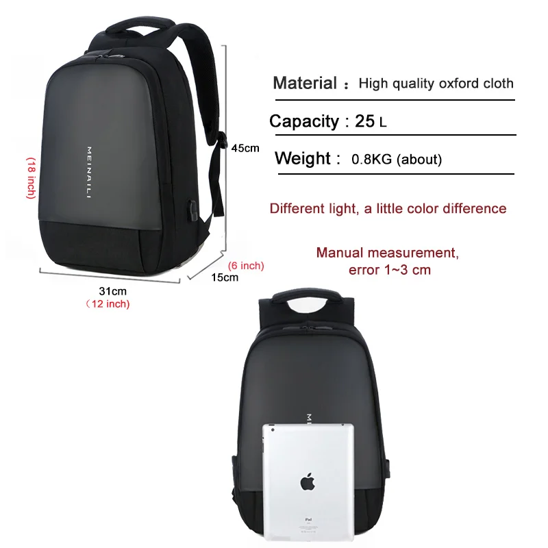 Мужская деловая дорожная сумка мужской рюкзак для ноутбука 2019 модная простая