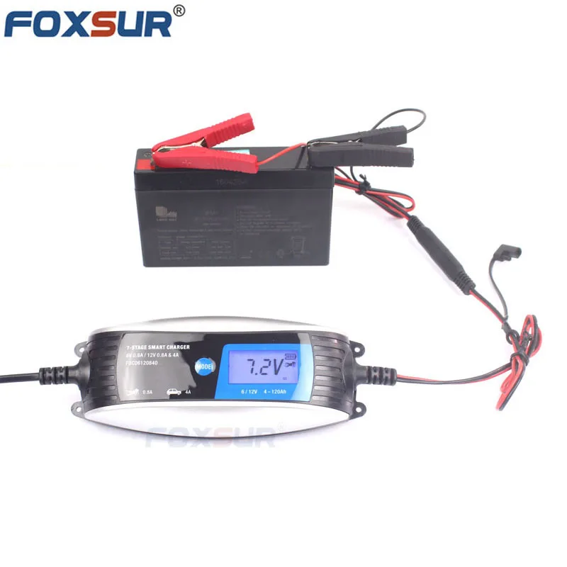FOXSUR 6 в 12 7 stage автомобильное зарядное устройство для мотоцикла зимний режим и