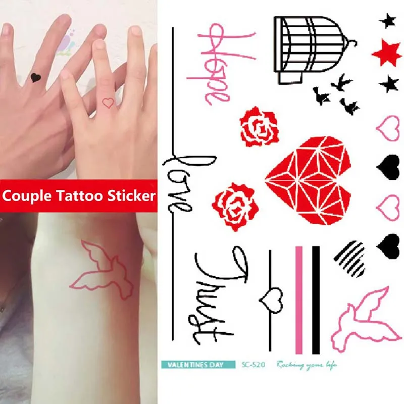 Цветные радужные наклейки для татуировок в стиле INS|Временные тату| |