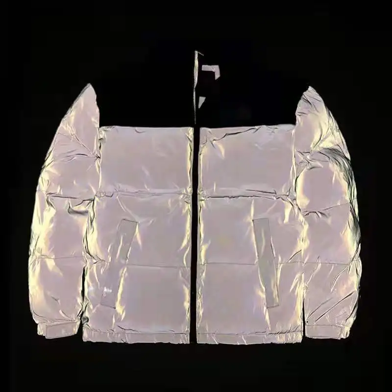 

Autumn and winter stitching color couple clothes down jacket loose casual thickening warm bread coat cotton jacket S-4XL