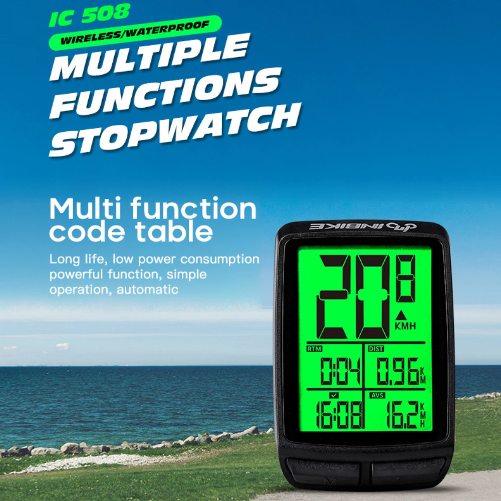 

INBIKE IC508 Bicycle Computer Wireless Code Meter For Bicycle Water Proof Riding Odometer Speed Detector Cycling Accessories