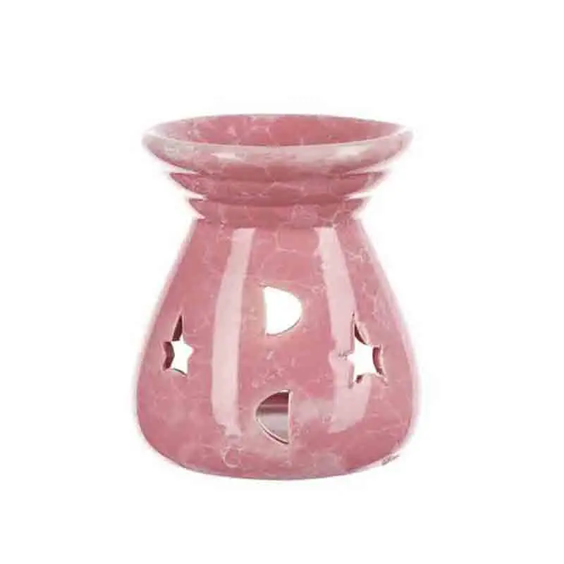 Pink Свечи для ароматерапии, печь для ароматерапии, лампа для ароматерапии, печь для эфирного масла, бытовая романтическая горелка, домашний декор - Цвет: Pink