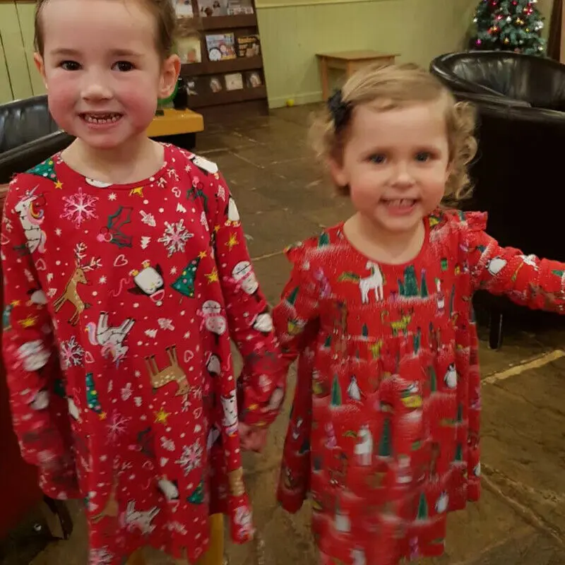 Рождество Дети для маленьких девочек Рождественские гетры с изображением