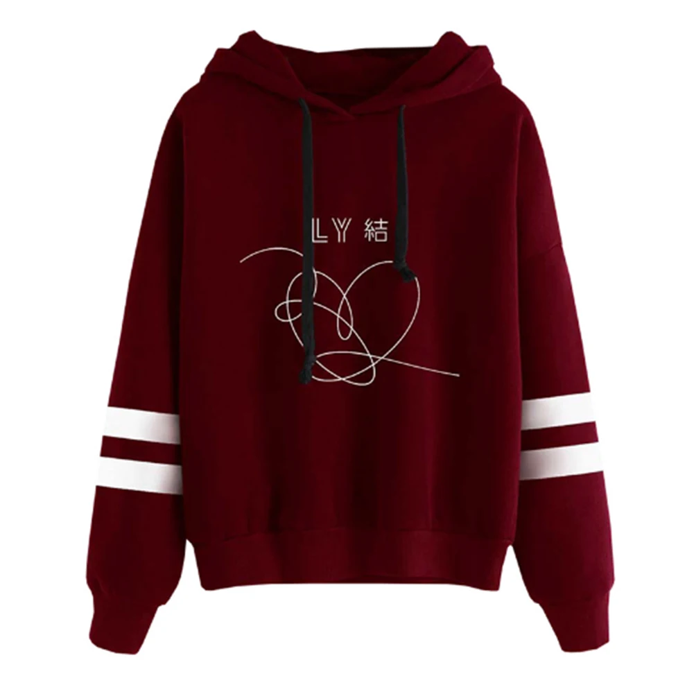 Fashion Women Heart Printed Long Sleeve Loose Pullover Hoodie Sweatshirt Top Autumn Winter Men Hoodies Fashion Men Sweatshirts