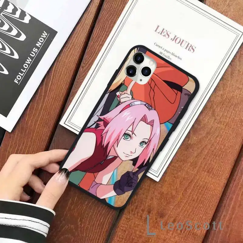 

Anime Naruto Sakura haruno temptation Phone Case for iPhone 11 12 pro XS MAX 8 7 6 6S Plus X 5S SE 2020 XR