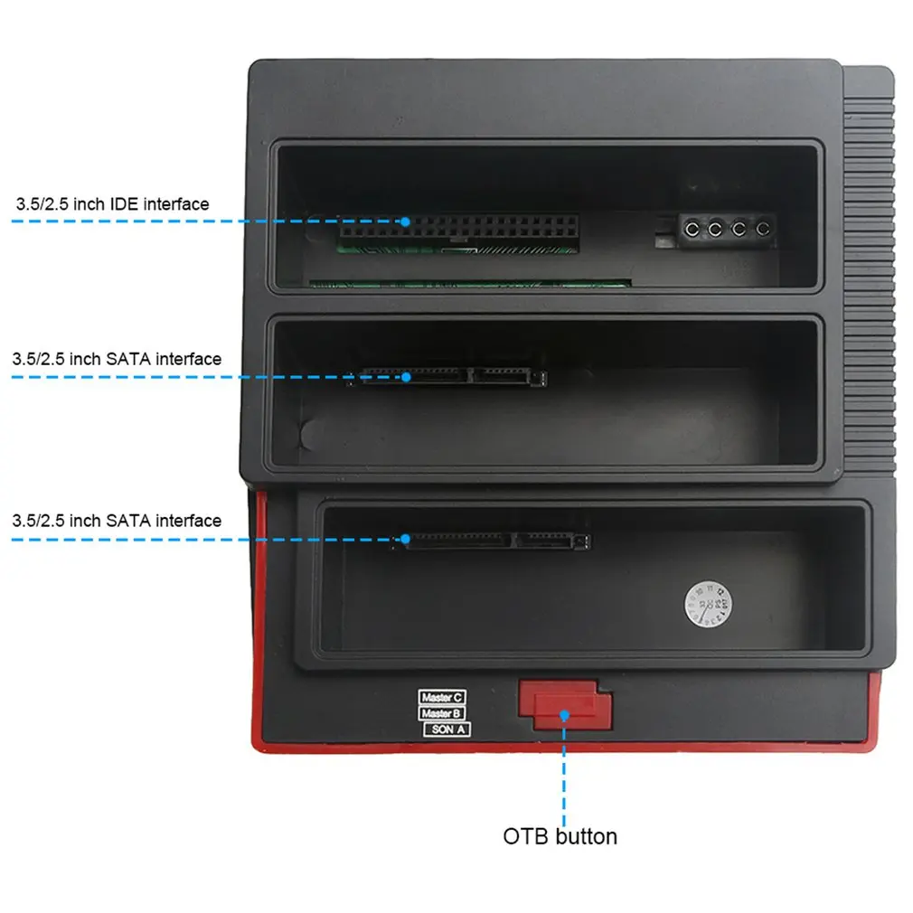 

Card Reader Multi-function Multiple Interface Durable ABS Practical And Convenient Data Transmission Hard Disk Base