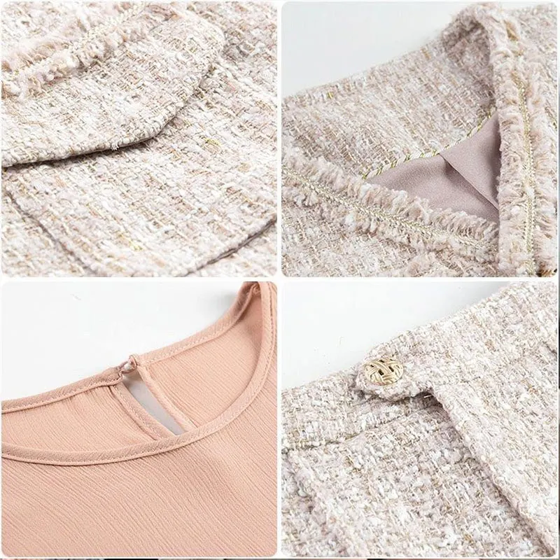 

Retro Blazer Vest Set Blouse and Waistcoat & High Waist Shorts 3 Pieces Shorts Suit Female Office Ladies Blazer Suit S0D304N