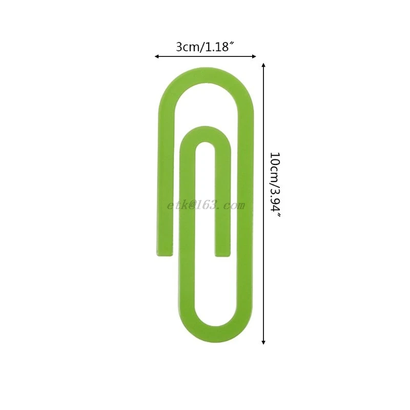 

2 Pcs Cute Big Metal Paper Clip Bookmark Page Clips Photos Tickets Paperclip Office School Supplies Stationery