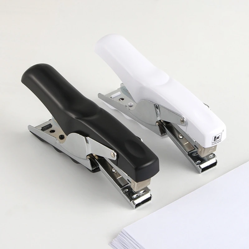 

Metal Hand Held Stapler Desktop Manual Plier Stapler Labor-Saving Binding Machine School Office Supply