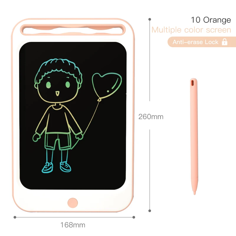10 coloful orange Beiens игрушки для рисования 8,5/10 дюймов ЖК-доска для рисования ультра-тонкий планшет для письма электронный блокнот для рукописного ввода Красочная доска для экрана - Цвет: 10 coloful orange