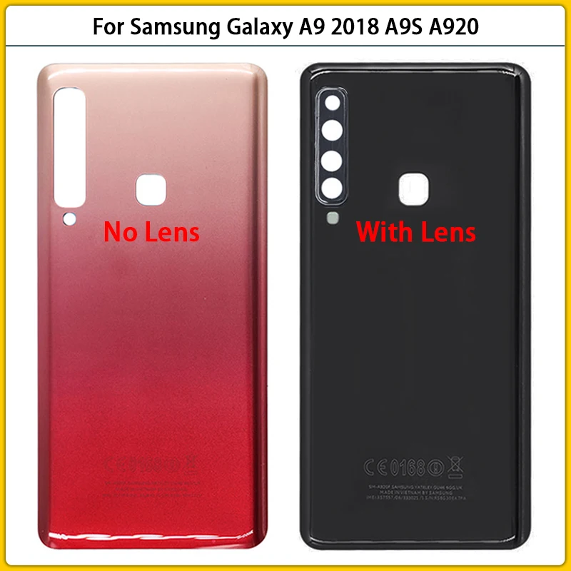 10 шт в упаковке новая A920 задний корпус чехол для Samsung Galaxy A9 2018 A9S A920F A9200 Крышка
