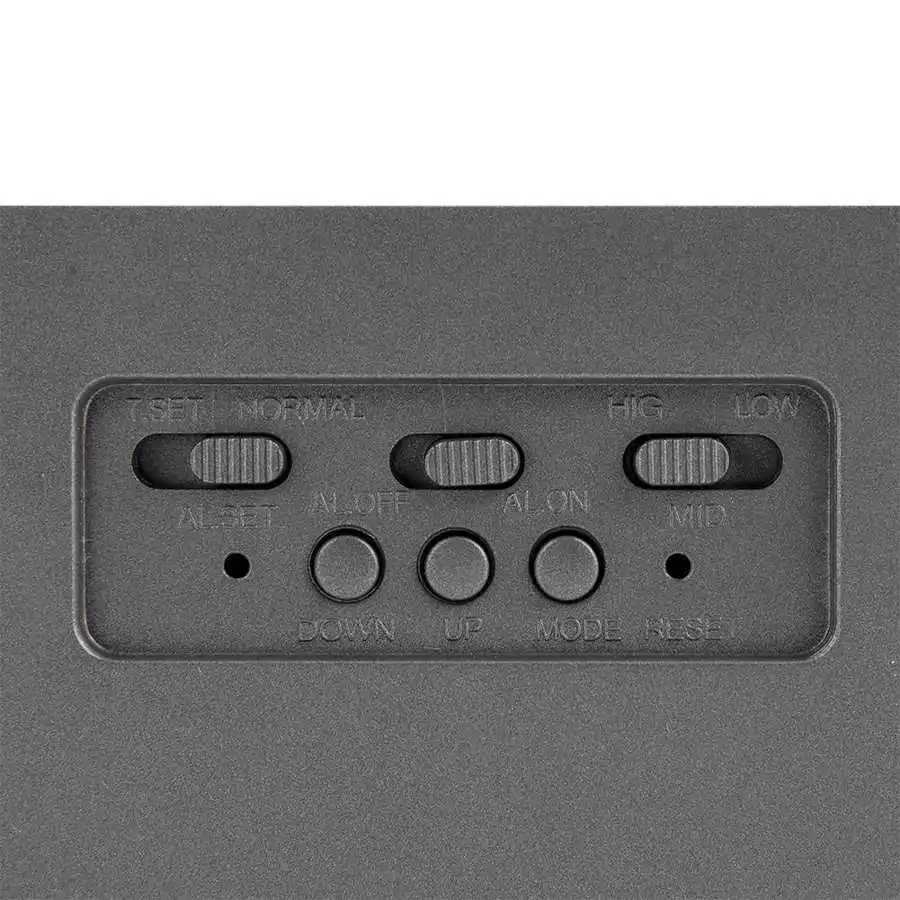 Цифровой дисплей регулируемый будильник 6-значный большой светодиодный цифровой