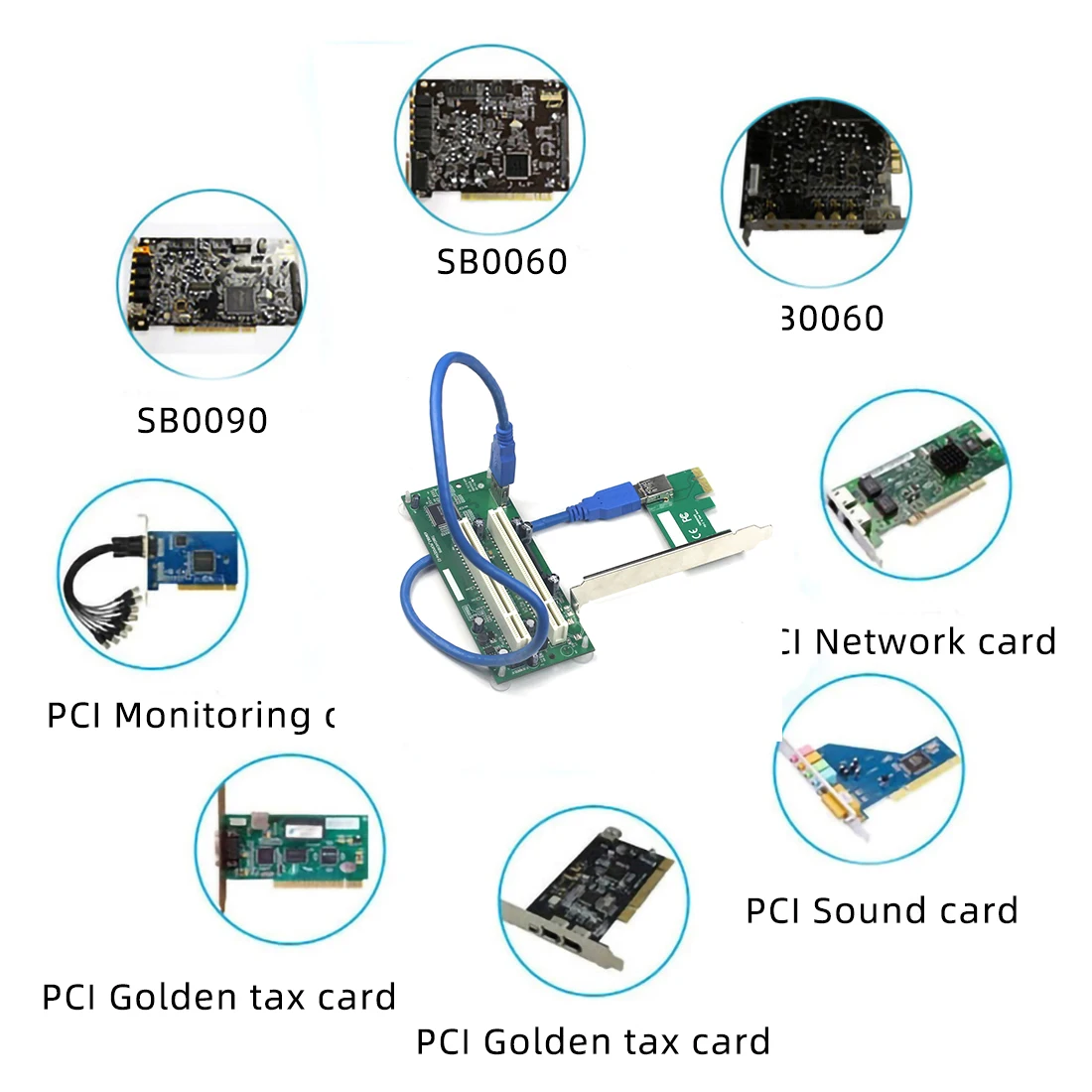 адаптер pci express pci e к двойному pci адап
