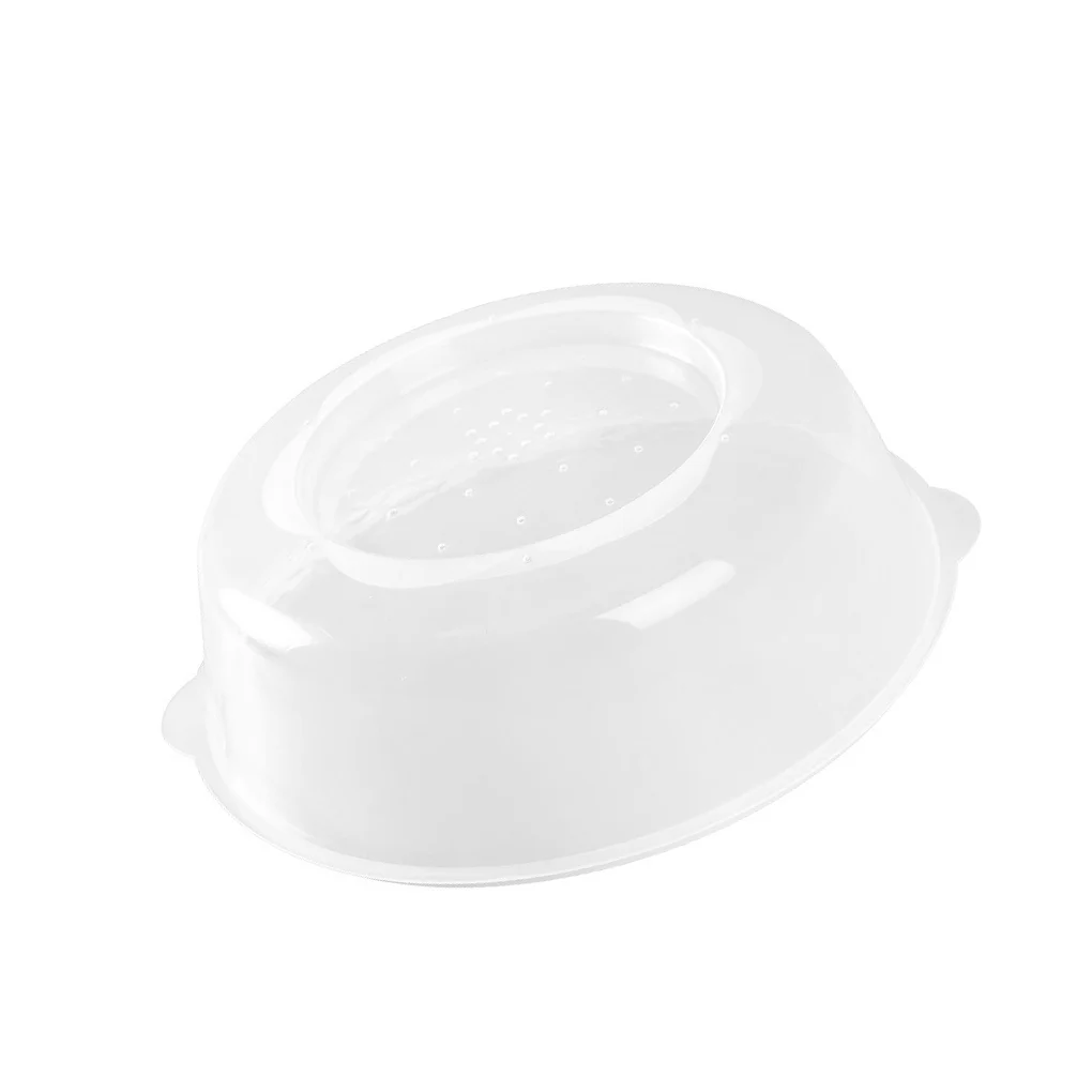 

New Microwave Food Anti-Sputtering Cover With Handle Heat Resistant Lid for Microwave Food Dropshipping Steam Vents Cookware