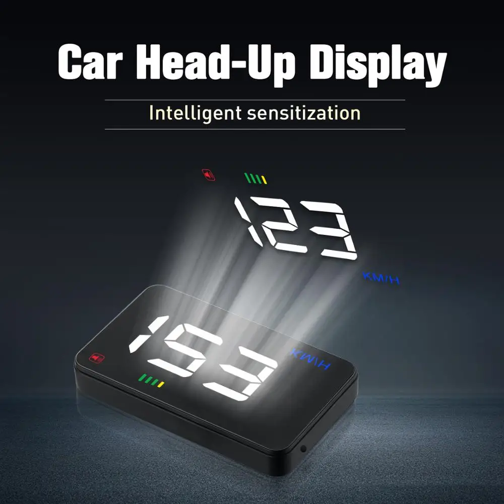 Автомобиль HUD A200 A500 hud автомобильный универсальный дисплей Спидометр obd2 температура воды проекция на лобовое стекло