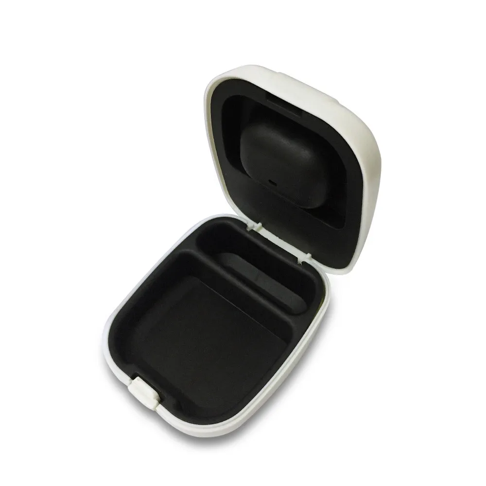 Чехол для слухового аппарата Жесткий хранения BTE с отсеком батареи|Уход за ушами|